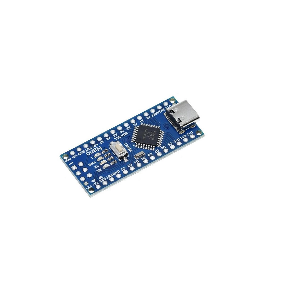 Unsoldered Nano V3.0 ATmega328P 5V 16MHz CH340 Type-C with WhiteType-C Cable 30cm