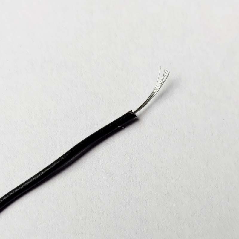 36AWG Multi Strand Wire 7/0.0052 (Black - 1mtr)