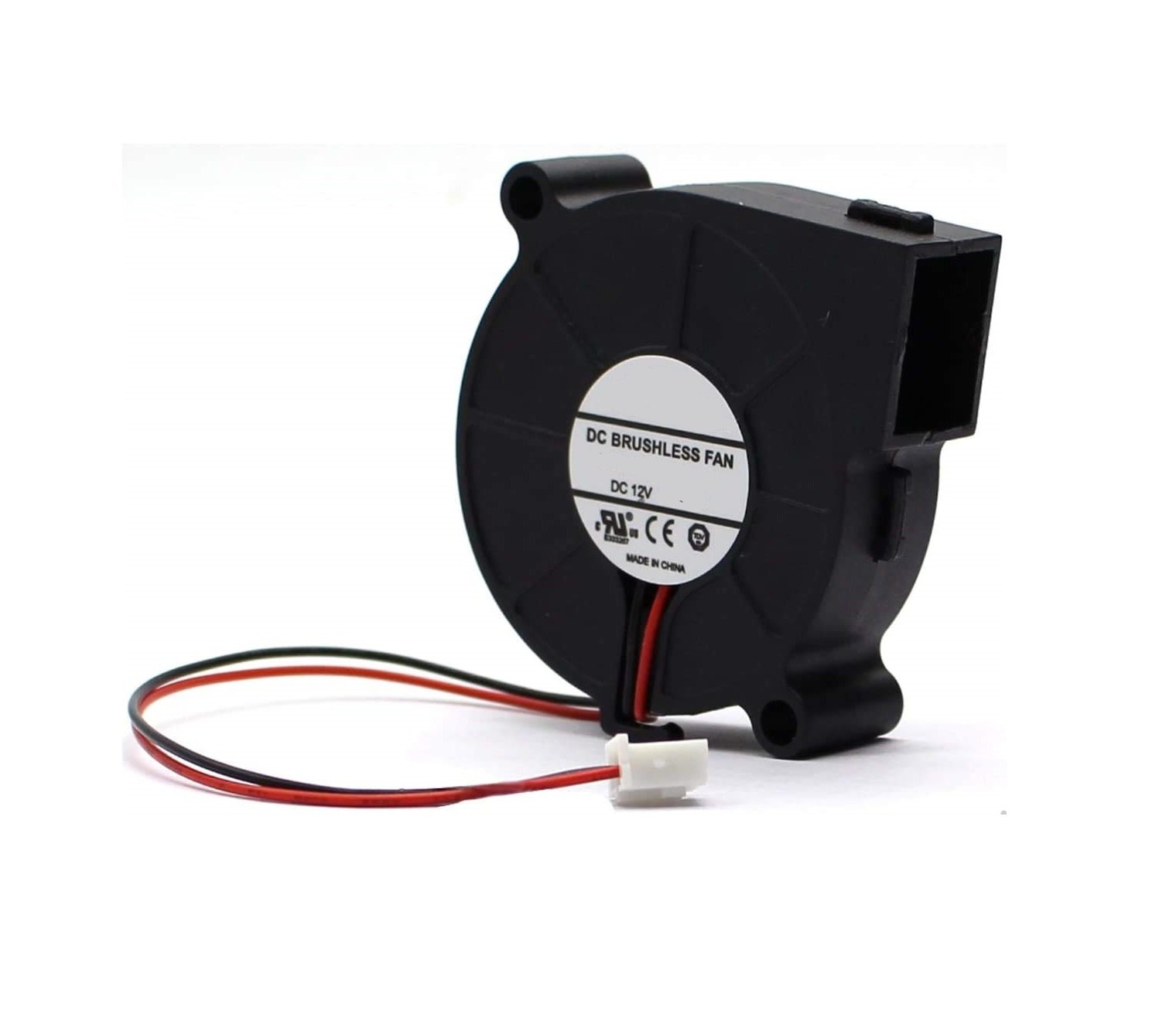 DC12V 0.06A 5015 Double Ball Centrifugal Fan with XH2.54-2P 30CM Cable Size:50*50*15MM