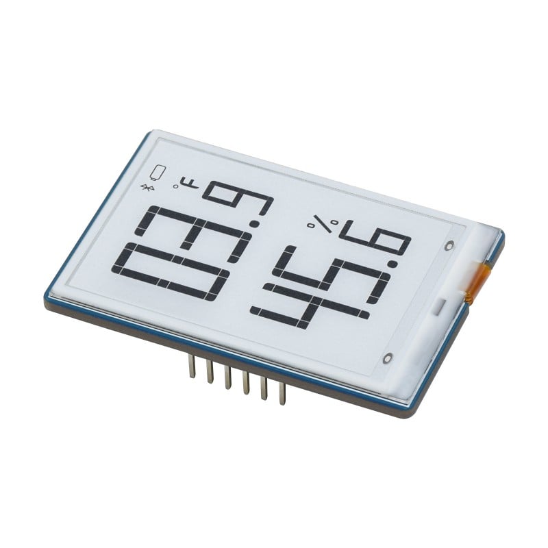 Waveshare 1.9 inch Segment E-Paper Module for Temperature and humidity meter, Humidifier, Digital Meter