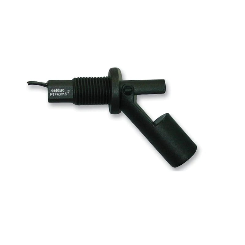 CELDUC PTFA0100 Float Switch, PTFA Series, Horizontal, SPST-NO, Nylon 6.6, 10 VA