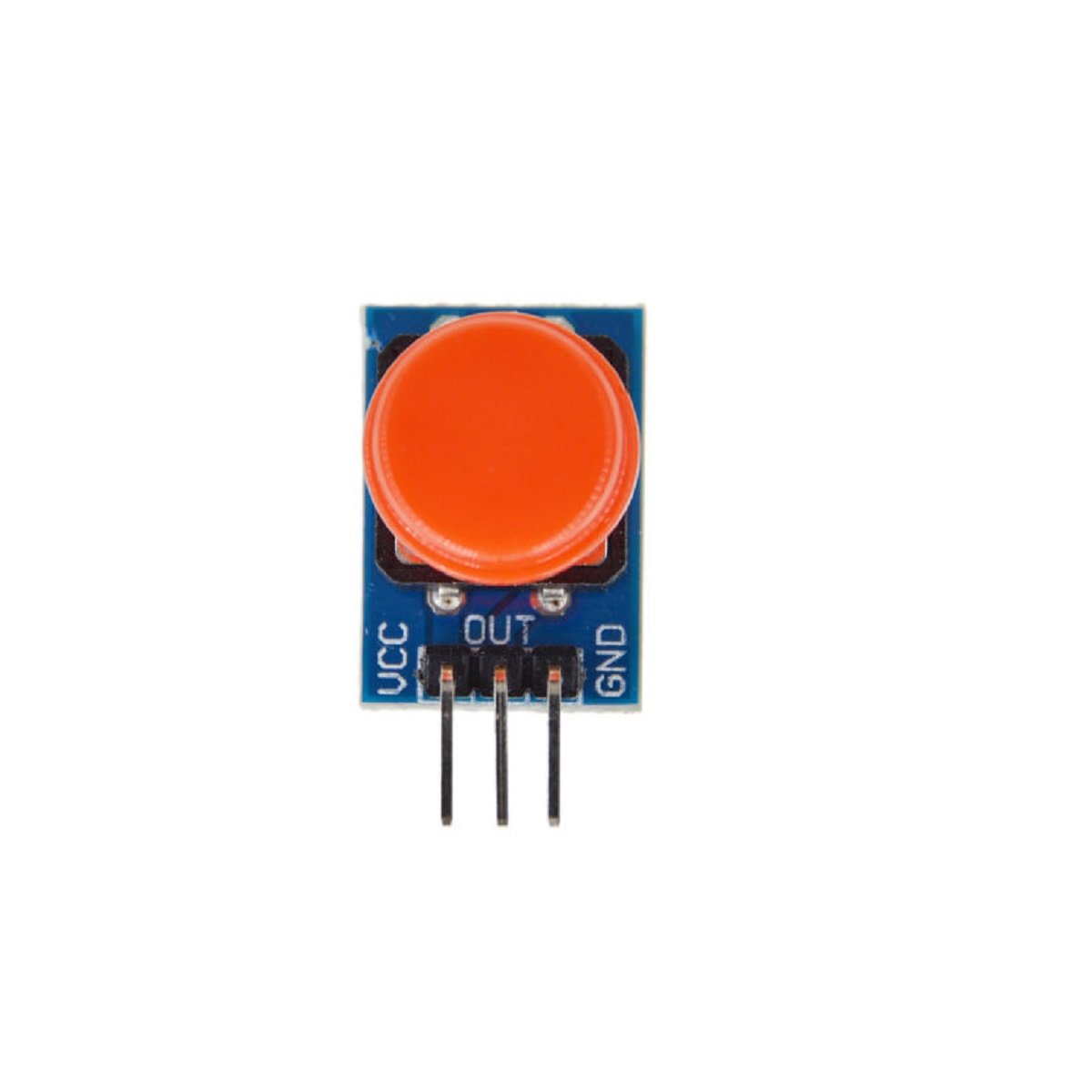 Red Electronic Building Blocks Big Key Button Module High Level Output