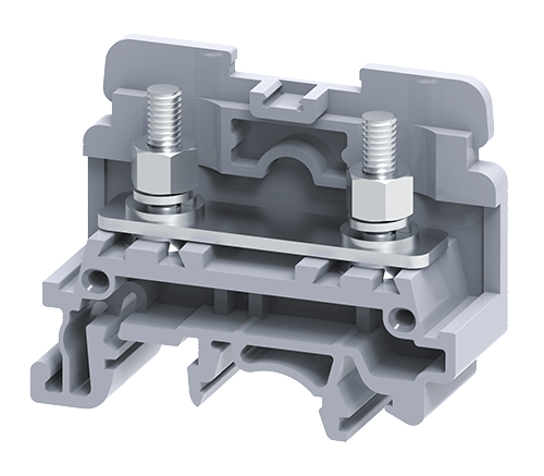 Connectwell CSTSN4U 10 sq. mm Stud Type Terminal Block (Grey)