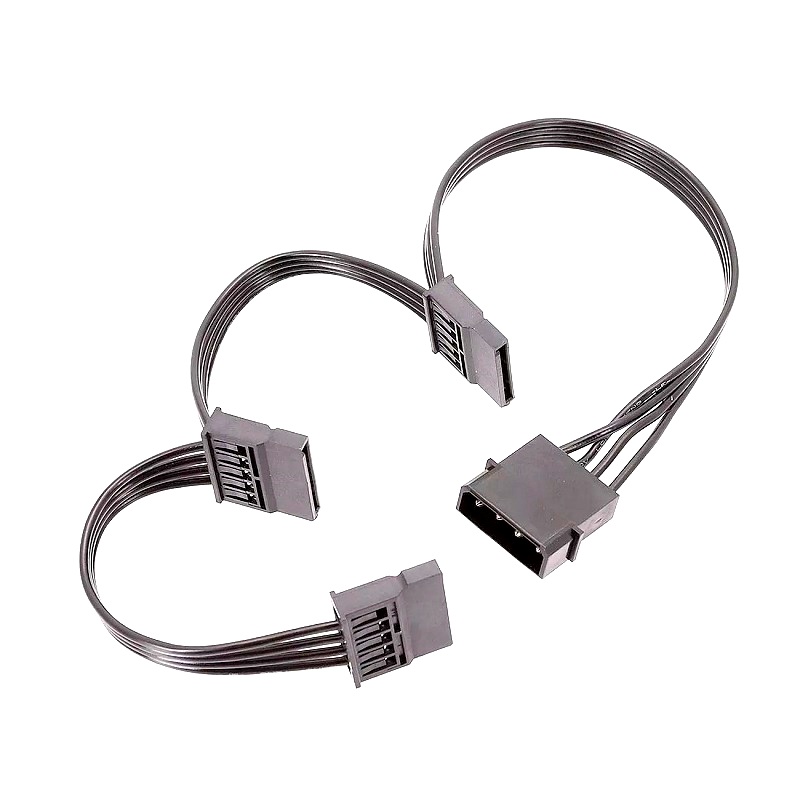 Large 4PIN IDE 1 to 3, SATA Hard Disk, Interface Power Cord