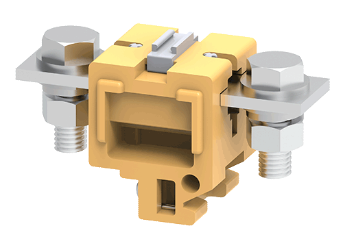 Connectwell CTS95L 95 sq mm Feed Thru Bolt/Nut Melamine Terminal Block