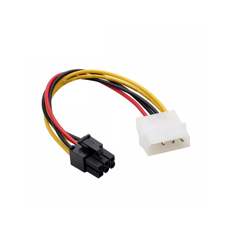 DType Big 4Pin to 6Pin Power Lines About 15CM