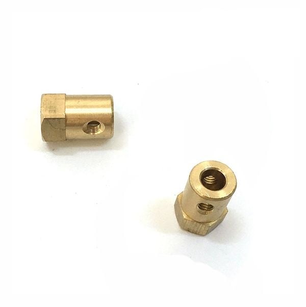 Short Coupling for Robot Smart Car Wheel ID: 3 mm, Length: 18mm