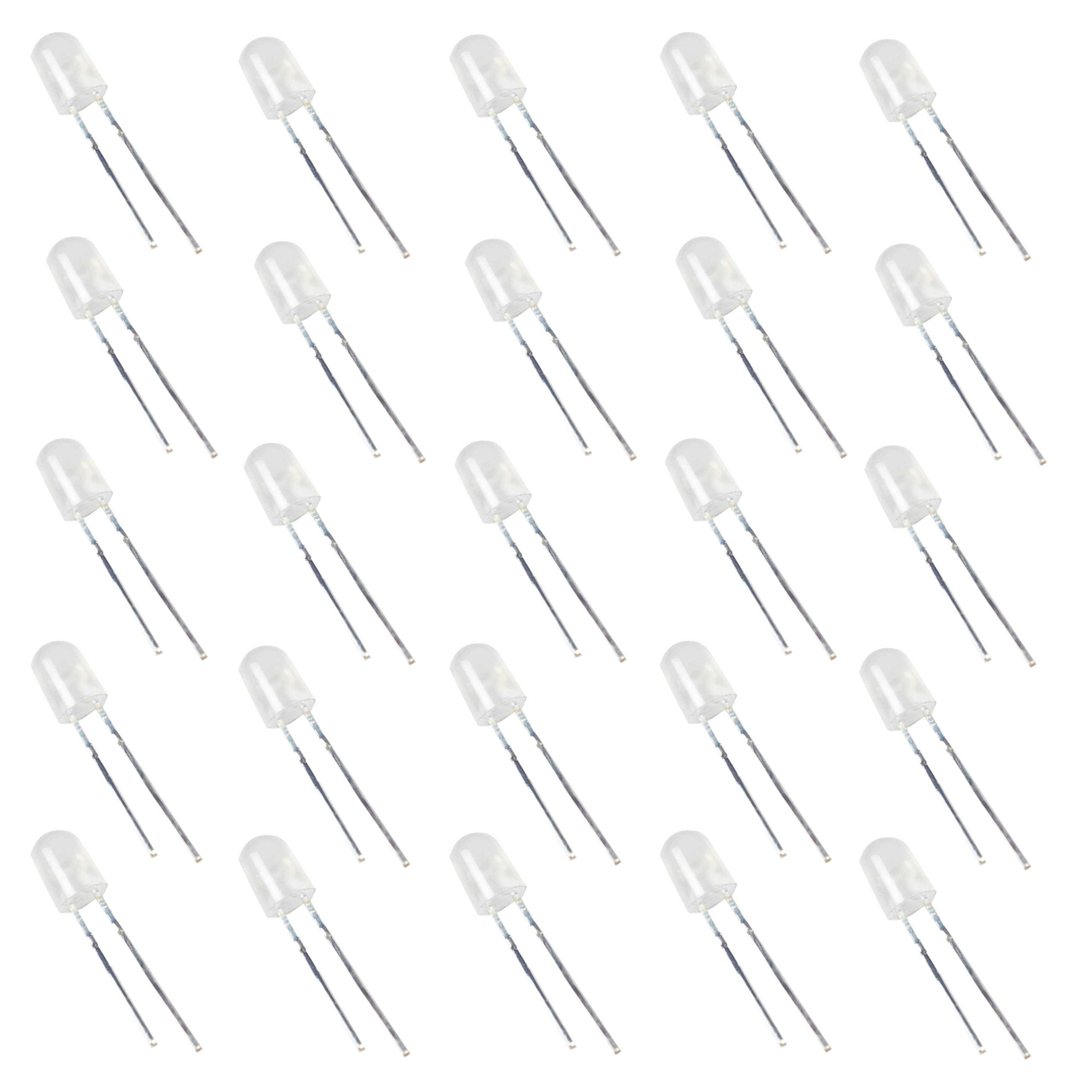 5mm Oval 3V Warm White Diffused LED
