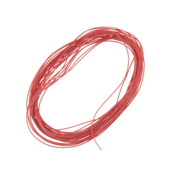 3 Meter UL1007 26AWG PVC Electronic Wire (Red)