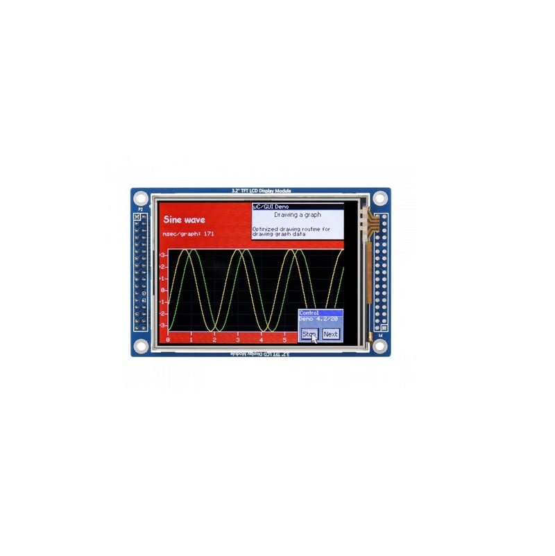 Waveshare 3.2inch 320×240 Touch LCD (D), With Touch Panel And Stand-Alone Controllers