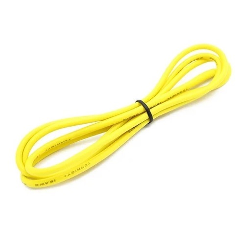 High Quality Ultra Flexible 16AWG Silicone Wire 5 m (Yellow)