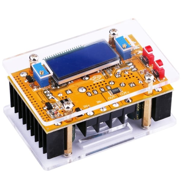 Dual Display 5A Power Adjustable Step-Down Constant-Voltage Constant-Current Power Module （With Case）