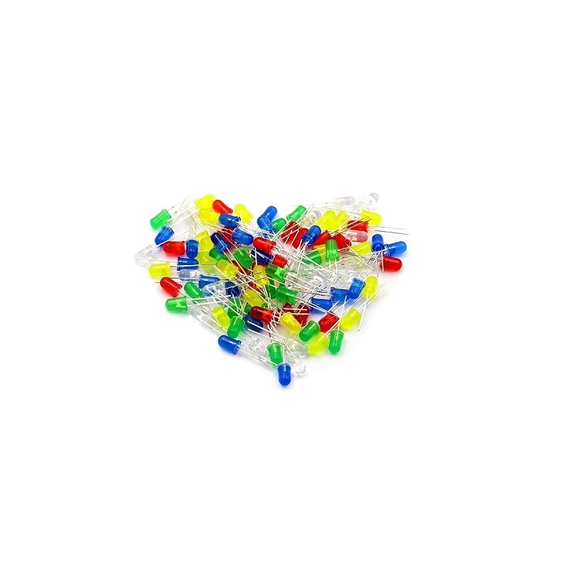 ORANGE 100PCS 5 Colors F3mm LED Kit