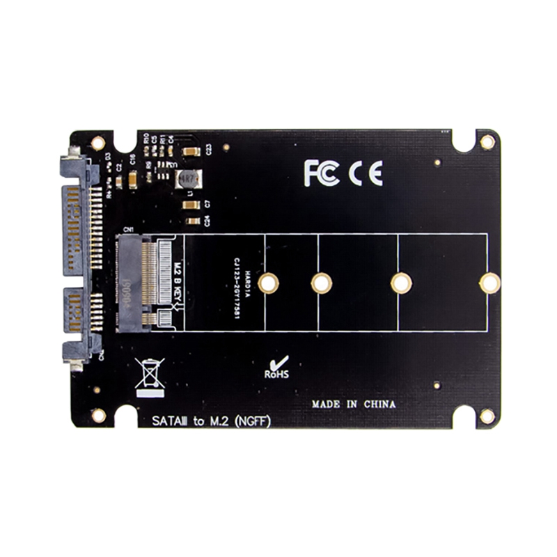 SATA3.0 to M.2 B-Key, NGFF SSD Conversion, Card