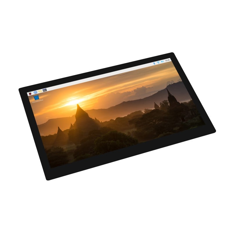 Waveshare 10.1inch QLED Quantum Dot Display, Capacitive Touch 1280×720 G+G Toughened Glass Panel Various Systems Support