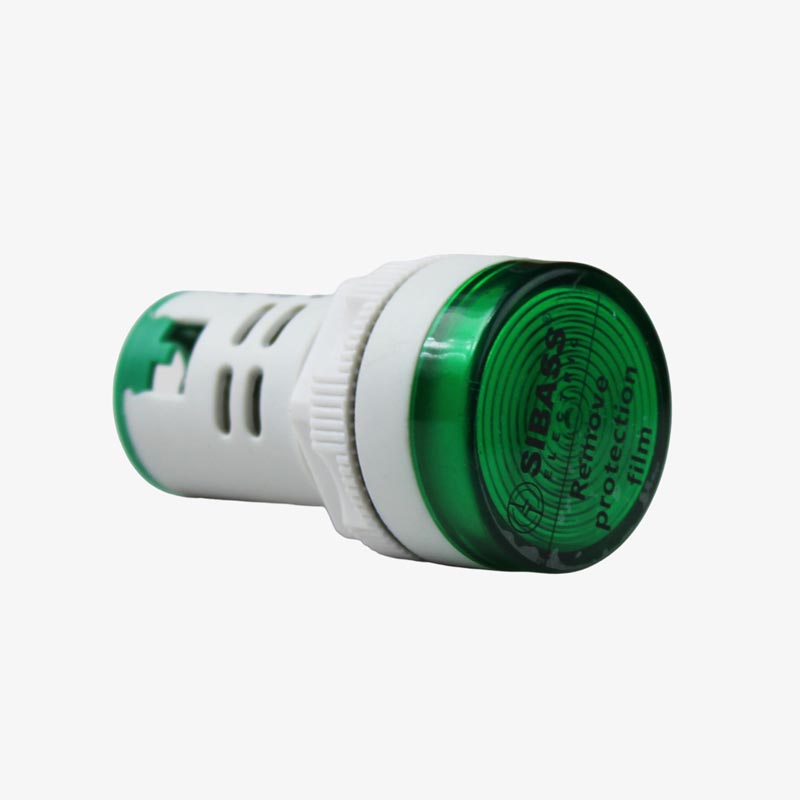 SIBASS SE-AS22-7S LED Panel Mount - 12VDC 220AC Green