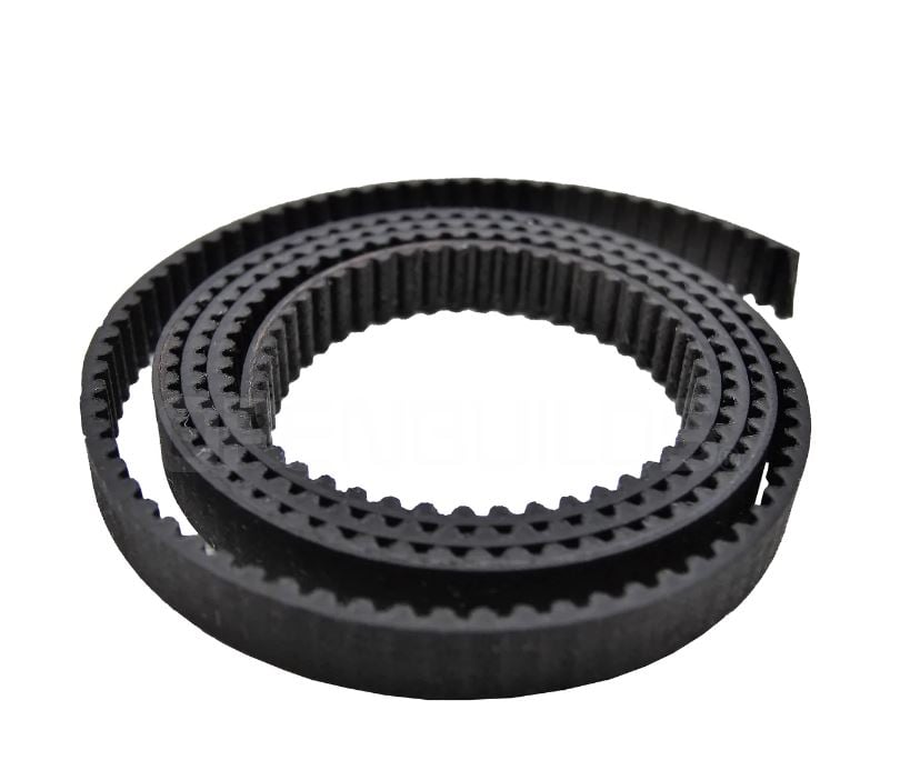 Black Open Ended GT2 Belt Width 6mm with Steel Wire (Hard Handfeel)