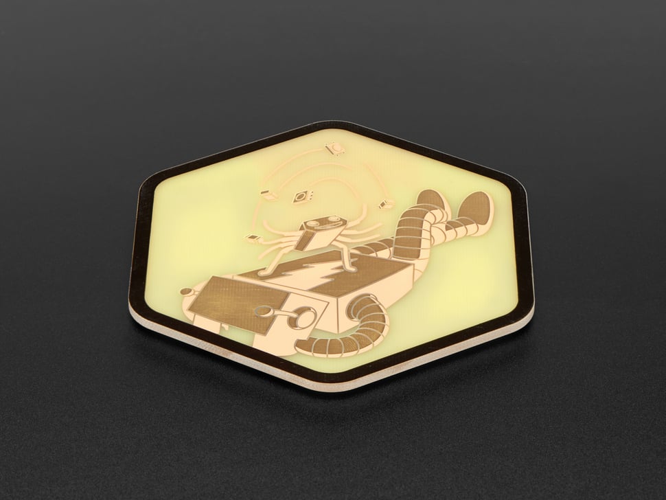 Adafruit Accessories Adafruit PCB Coaster – Hans + AdabotRoHS Compliant