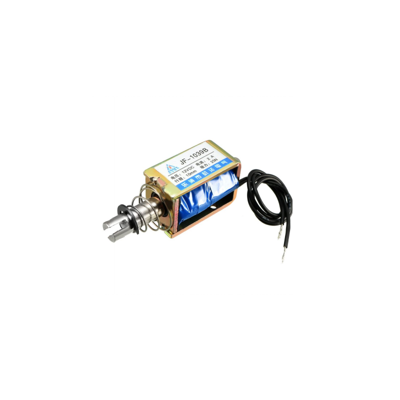 JF-1039B DC12V 25N 10MM Push-pull Permeable Electromagnet Lock
