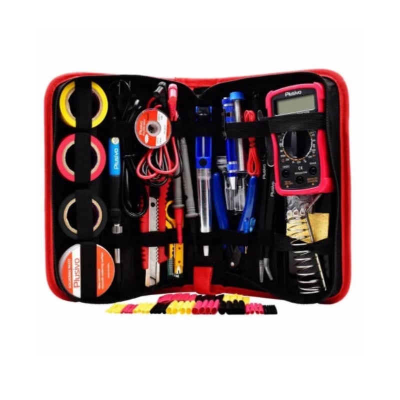 Plusivo Soldering Iron Kit with Digital Multi-meter V5 (EU Plug)