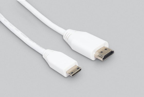 Raspberry PI official Mini HDMI to Std HDMI Cable 1m, white