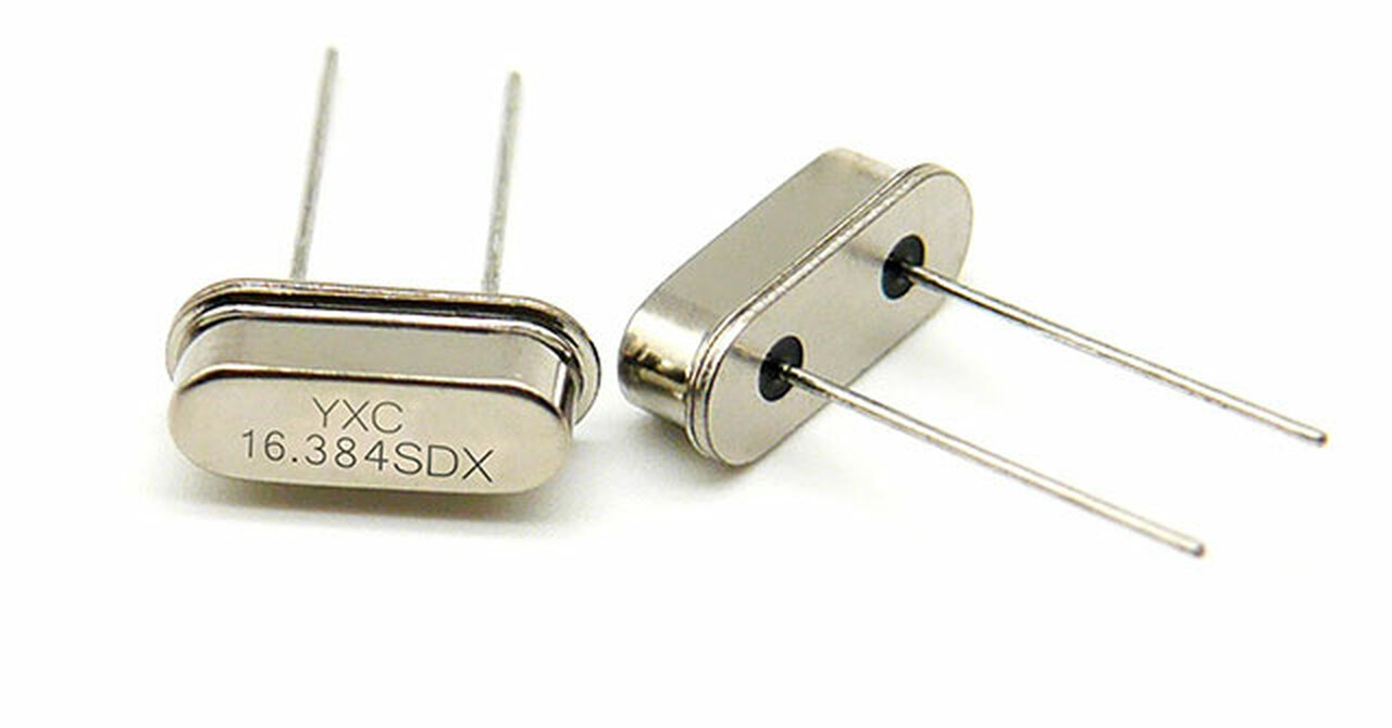 YXC – HC-49US 16.384MHZ 20PF 20PPM 2Pin DIP Through-Hole Crystal (Pack of 2)