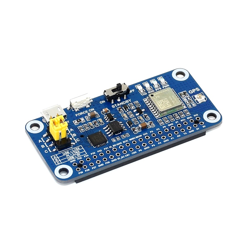 Waveshare L76X Multi-GNSS HAT for Raspberry Pi, GPS, BDS, QZSS