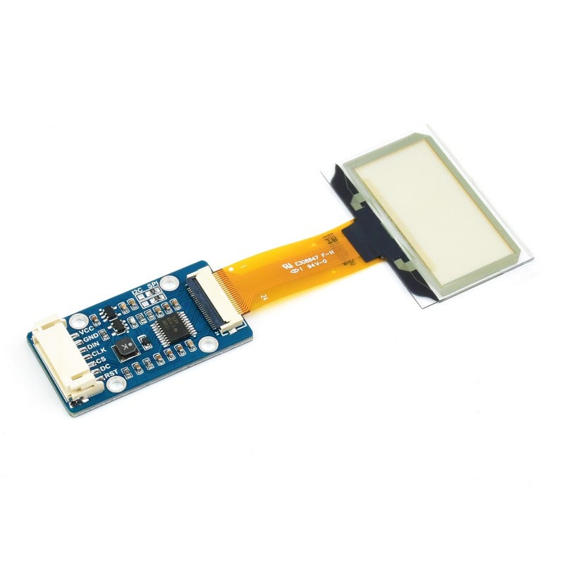 Waveshare 1.51inch OLED Blue Color Display 128×64 Resolution SPI/I2C Interfaces