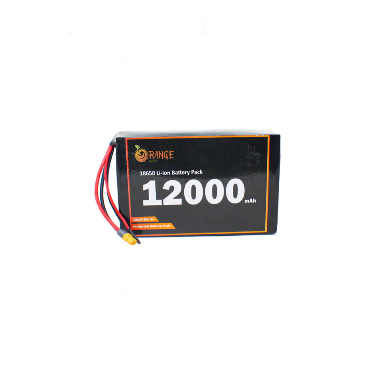 Orange ICR 18650 36V 12000mAh 3C 10S6P Li-Ion Battery Pack EV Grade