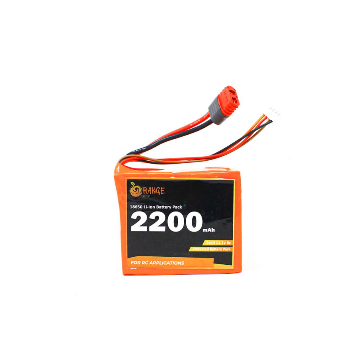 Orange ISR 18650 11.1V 2200mAh 8C 3S1P Li-Ion Battery Pack