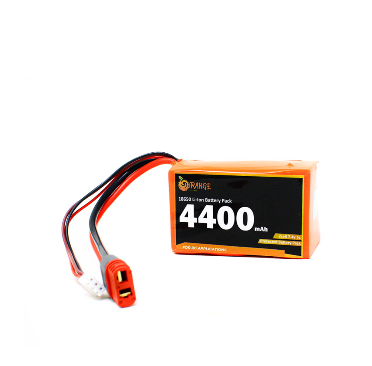 Orange ISR 18650 7.4V 4400mAh 5C 2S2P Li-Ion Battery Pack