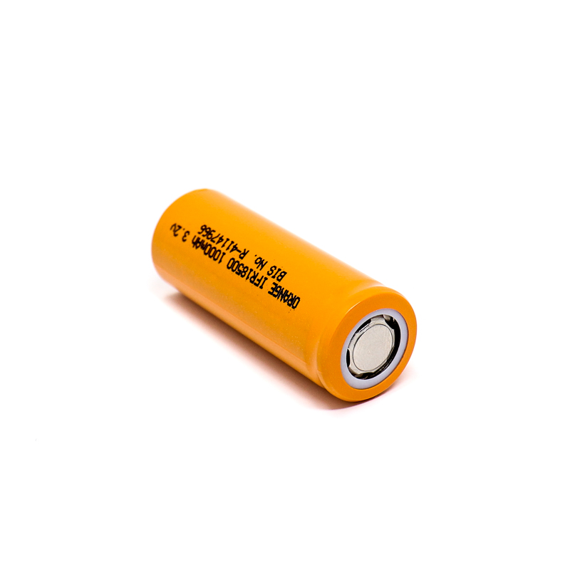 Orange A Grade IFR18500 1000mAh (3c) LiFePO4 Battery