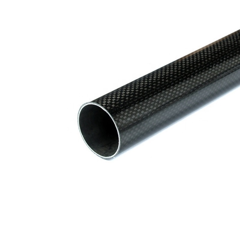 3K Roll-wrapped Carbon Fibre Tube (Hollow) 30mm(OD) * 28mm(ID) * 1000mm(L)
