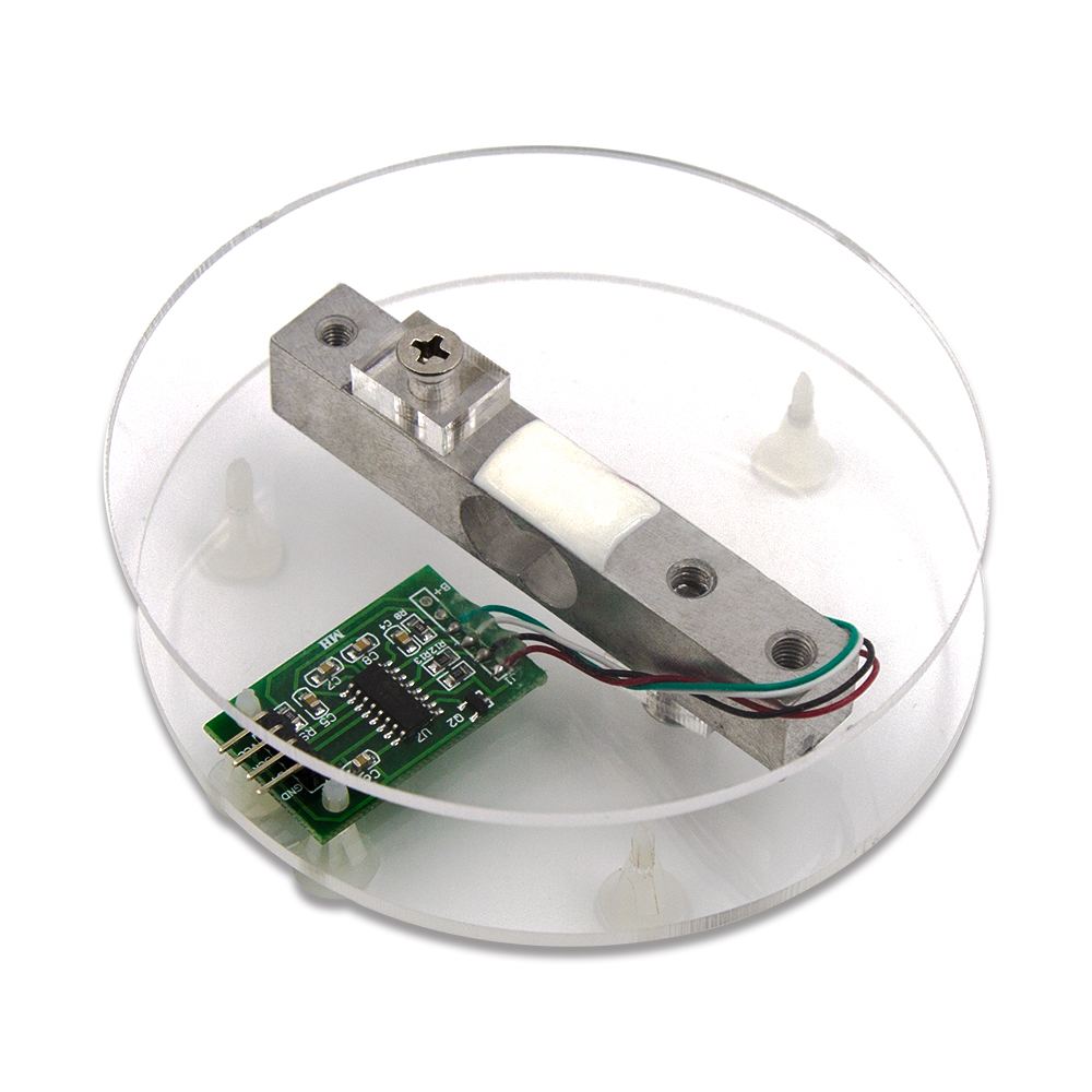 Pressure Sensor,5kg+ HX711AD Module,+4P DuPont Wire +  Shell, Weighing Electronic Weighing Sensor Kit