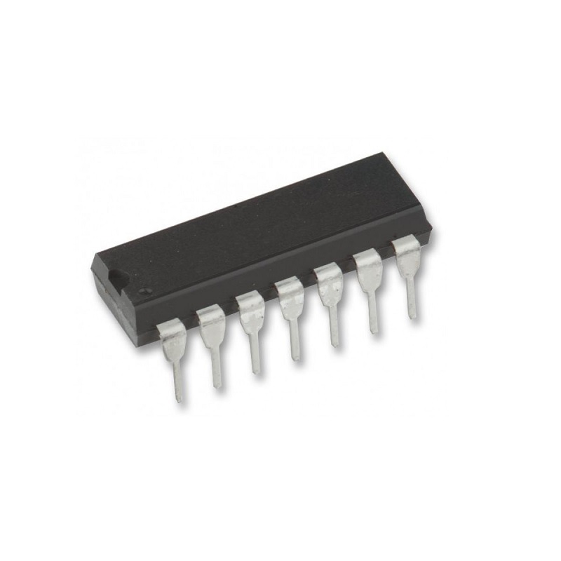 MCP3204 12-Bit 4-Channel A/D Converter  with SPI Interface IC DIP-14 Package