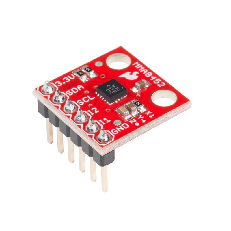 SparkFun Triple Axis Accelerometer Breakout – MMA8452Q (with Headers)