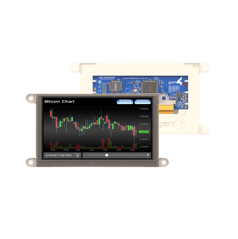 4D System 5.0″ gen4 Primary Display with Resistive Touch compatible with Raspberry Pi
