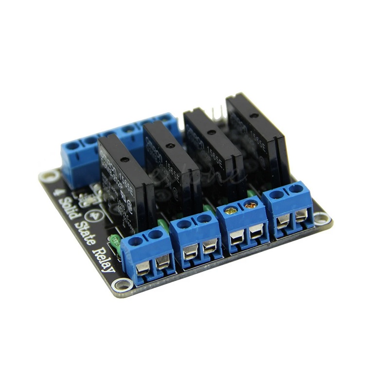 4 Channel 24V Relay Module Solid State Low Level SSR DC Control 250V 2A with Resistive