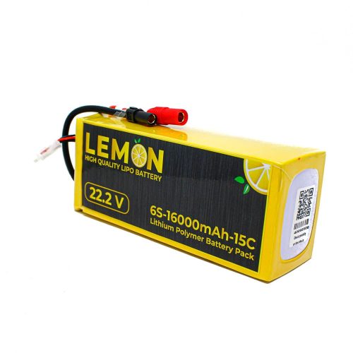 Lemon 16000mAh 6S 15C/30C Lithium Polymer Battery Pack