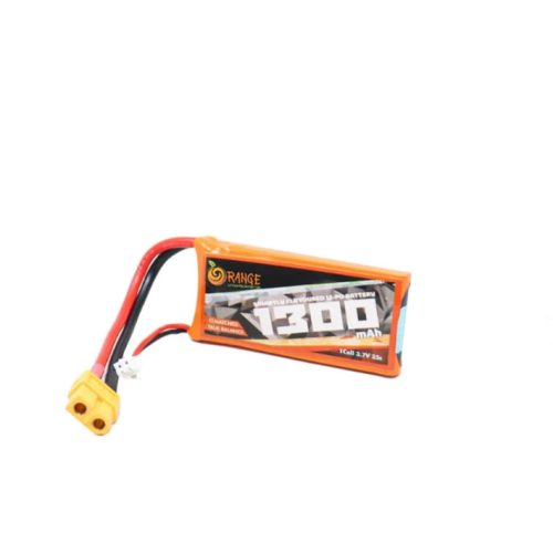 Orange 1300mAh 1S 25C/50C (3.7V) Lithium Polymer Battery Pack