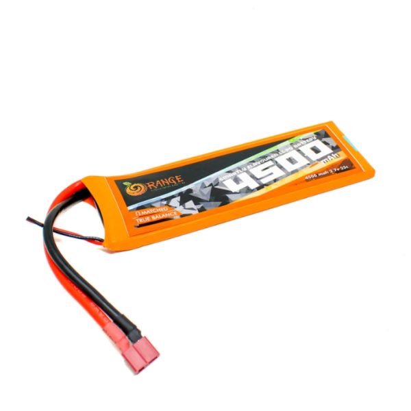 1125105 Orange 4500mAh 1S 25C 50C 3.7V Lithium Polymer Battery Pack