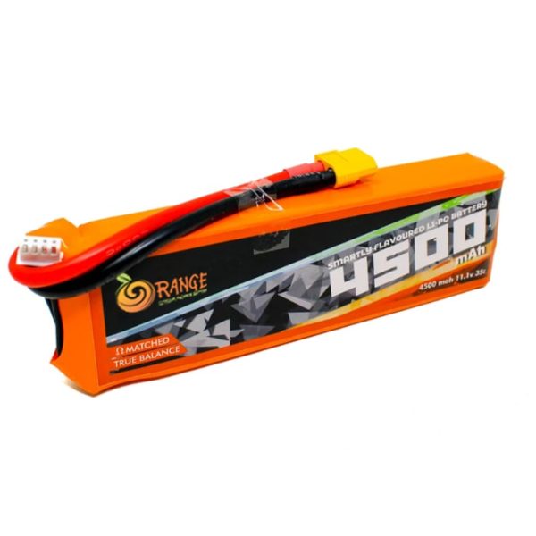 1125106 Orange 4500mAh 3S 35C 70C 11.1V Lithium Polymer Battery Pack