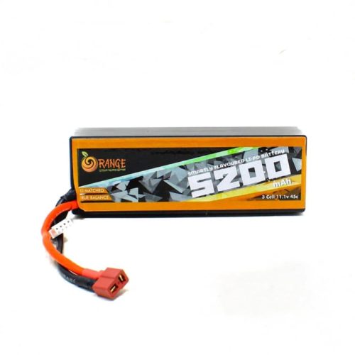 Orange 5200mAh 3S 45C (11.1 V) Hard-case Lithium Polymer Battery Pack (Li-Po)
