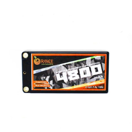 Orange 4800mAh 2S 100C/200C (7.4V) Hard-case Lithium Polymer Battery Pack
