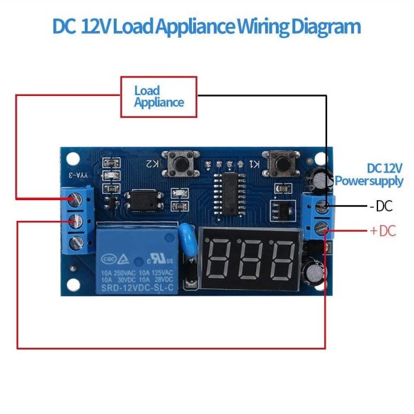 5V Time Control Switch Intermittent Infinite Cycle Countdown Switch Controller Timing Relay Module