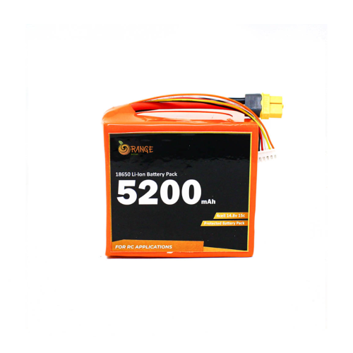 Orange ISR 18650 14.8V 5200mAh 15C 4S4P Li-Ion Battery Pack