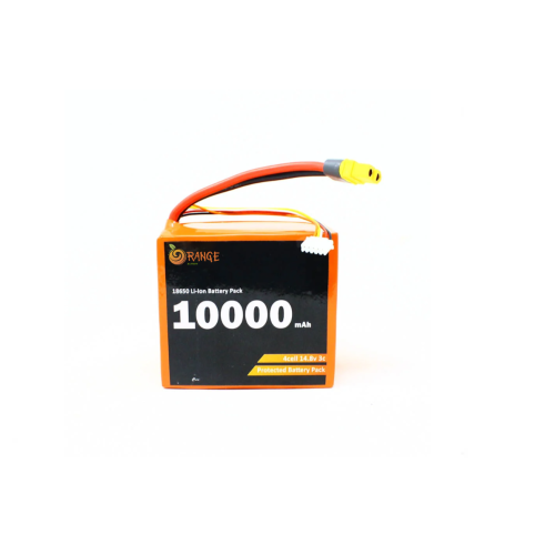 Orange NMC 18650 14.8V 10000mAh 3C Li-Ion Battery Pack