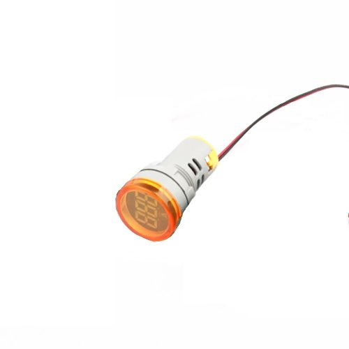 Yellow 0-100A 22mm AD16-22DSA Round LED Ammeter Indicator Light with Transformer