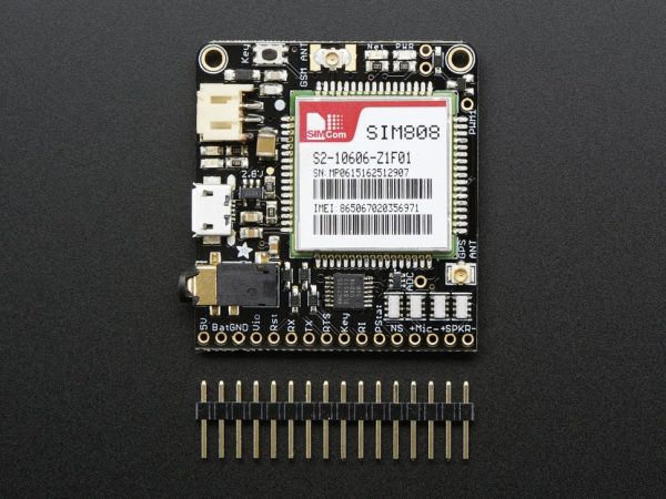 Adafruit FONA 808 – Mini Cellular GSM + GPS Breakout