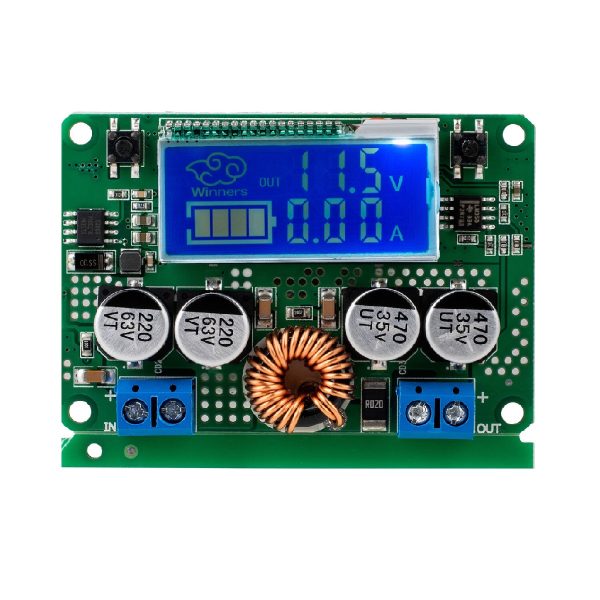 7A DC 60V Adjustable, Step-Down Regulator,, NC Power Supply, Module, Current Voltage, Meter, LCD Display, （With Case）